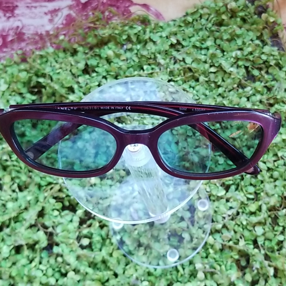 CHANEL Women's Burgundy Sunglasses